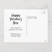 Happy Valentines Day Photo Feestdagenkaart (Achterkant)