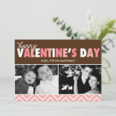 Happy Valentine's Day Photo Feestdagenkaart (Staand voorkant)