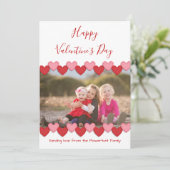 Happy Valentines Day Photo | Vast Wenskaart Feestdagenkaart (Staand voorkant)