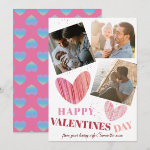 Happy Valentines Day Photocard Holiday Card Feestdagenkaart