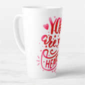 Happy Valentine's Day Pink Hearts Mok (Linkerhoek)