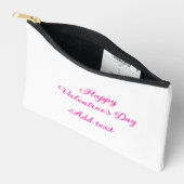 Happy Valentine's day pink text name message Etui (Open)