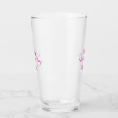 Happy Valentine's day pink text name message Glas (Links)