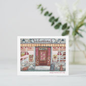 Happy Valentine's Day Pizza-Waterverf Feestdagenkaart (Staand voorkant)