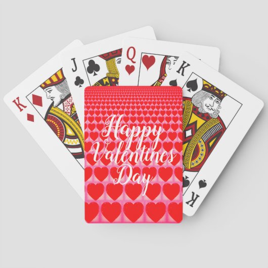Happy Valentines Day Pokerkaarten (Achterkant)