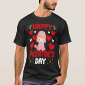 Happy Valentines Day Poodle Heart Love Animal   1 T-shirt (Voorkant)