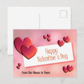 Happy Valentine's Day Post Card Briefkaart (Voorkant / Achterkant)