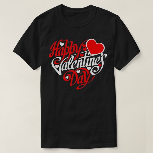 Happy valentines day Premium T-shirt (Design voorkant)