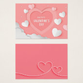 Happy valentine's day Profile Card Visitekaartje (Voorkant /achterkant)