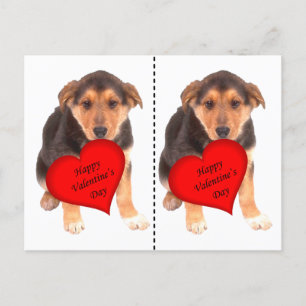 Happy Valentine's Day Puppy Feestdagenkaart