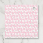 Happy Valentines Day Puppy Hearts Pink Bedankjes Labels (Achterkant)