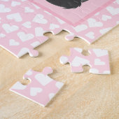Happy Valentines Day Puppy Hearts Pink Legpuzzel (Zijkant)
