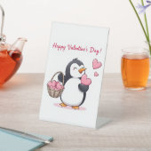 Happy Valentine's Day Reclamebord Met Voetstuk (Insitu)