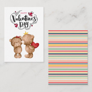Happy Valentine's Day Red Beer Classroom Valentijn Notitiekaartje