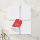 Happy Valentine's Day Red Cadeaulabel (Met Touw)