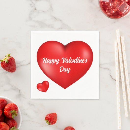 Happy Valentines Day Red hart Servet (Insitu)