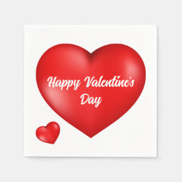 Happy Valentines Day Red hart Servet