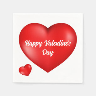 Happy Valentines Day Red hart Servet