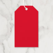 Happy Valentine's Day Red Harts aangepaste script Cadeaulabels (Achterkant)