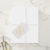Happy Valentine's Day Red Harts aangepaste script Cadeaulabels (Met Koord)
