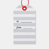 Happy Valentine's Day Red Heart Origami Gift Label Cadeaulabel (Achterkant)