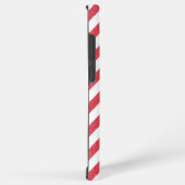 Happy Valentine's Day Red Hearts Chalk Stripes Samsung Galaxy Hoesje (Rechterkant)