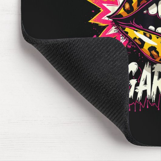 Happy Valentine's Day Retro Leopard Lips Ur Some S Muismat (Hoek)