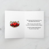 Happy Valentine's Day | Retro Pop Art Vintage Kaart (Binnen)