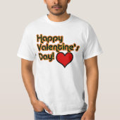 Happy Valentine's Day Retro Style T-shirt (Voorkant)
