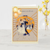 Happy Valentine's Day Romance zit in de lucht Kaart (Gele Bloem)