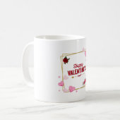 Happy Valentine's Day – Romantic Heart Mug Koffiemok (Voorkant links)
