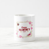Happy Valentine's Day – Romantic Heart Mug Koffiemok (Center)