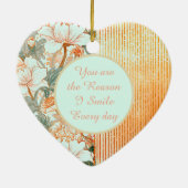 Happy Valentine's Day,Romantic,You are the Reason Keramisch Ornament (Achterkant)