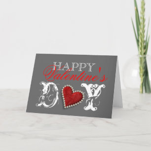 "Happy Valentine's Day" romantische liefde voor he Feestdagen Kaart