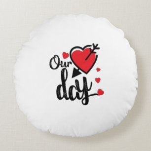 Happy Valentine's Day Rond Kussen