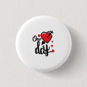 Happy Valentine's Day Ronde Button 3,2 Cm (Voorkant)