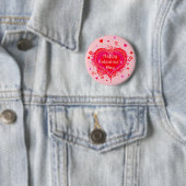 Happy Valentine's Day Ronde Button 5,7 Cm (In situ)