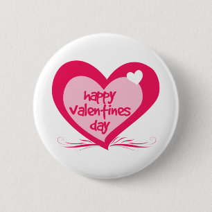 Happy Valentines Day Ronde Button 5,7 Cm