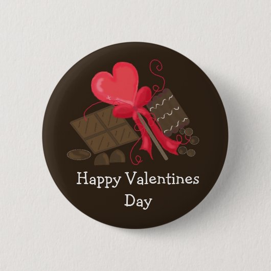 Happy Valentines Day Ronde Button 5,7 Cm (Voorkant)