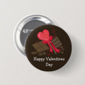 Happy Valentines Day Ronde Button 5,7 Cm (Voorkant /achterkant)