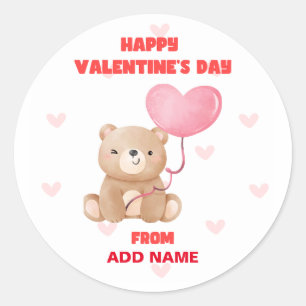 Happy Valentines Day Ronde Sticker