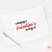 Happy Valentine's Day Ronde Sticker (Envelop)