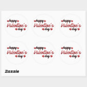 Happy Valentine's Day Ronde Sticker (Vel)