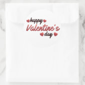 Happy Valentine's Day Ronde Sticker (Tas)