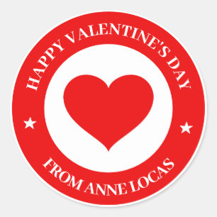 Happy Valentine's Day Ronde Sticker