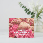 Happy Valentine's Day Roses Briefkaart (Staand voorkant)