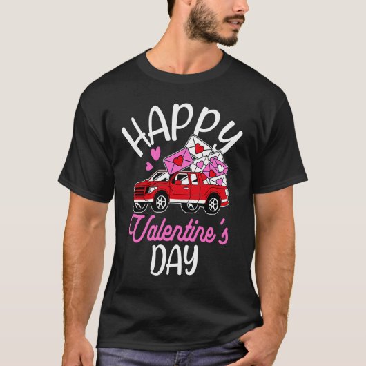 Happy Valentine's Day Roses Date Night Flowers Lov T-shirt (Voorkant)