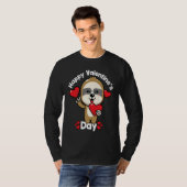 Happy Valentine's Day Roses Date Night Flowers Lov T-shirt (Voorkant volledig)
