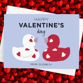 HAPPY VALENTINE'S DAY Rubber Duckies