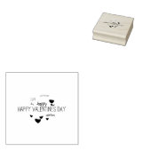 Happy Valentine's Day Rubberstempel (Gestempeld)